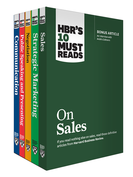 Title details for HBR's 10 Must Reads for Sales and Marketing Collection (5 Books) by Harvard Business Review - Available